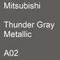 Preview: Mitsubishi, Thunder Gray Metallic, A02.